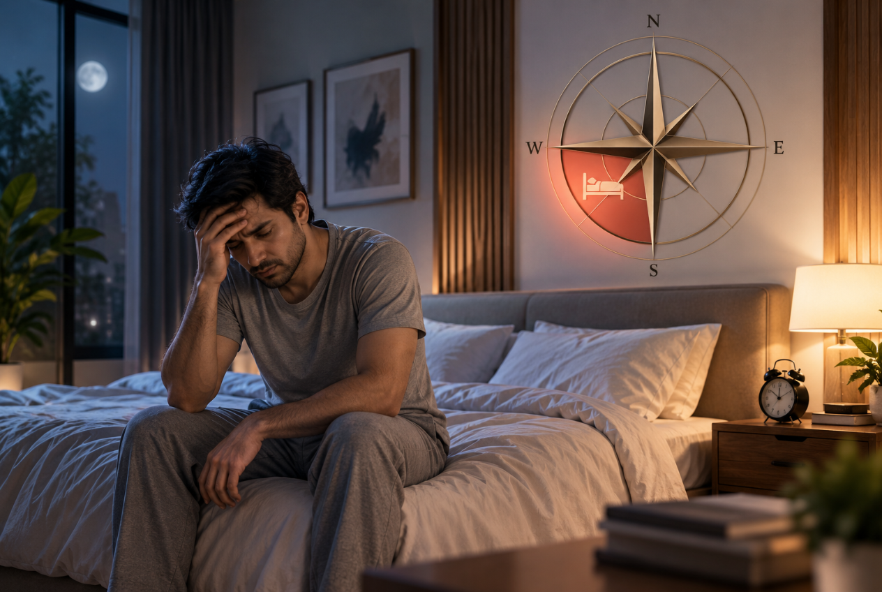 Restless Sleep and Low Vitality - Bedroom direction mismatch